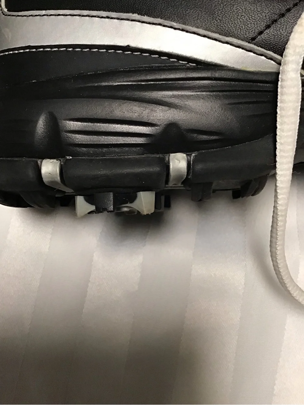 Nike DuraSport Power Channel Tac Golf Shoes Men’s 7 white black soft spikes
